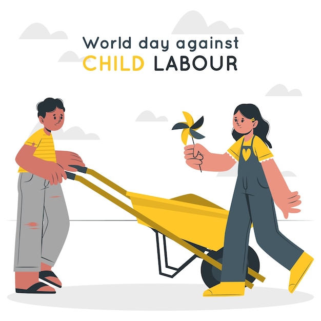 Vector labor day illustrations instagram posts collezione per noi celebrazione del giorno del lavoro child labr
