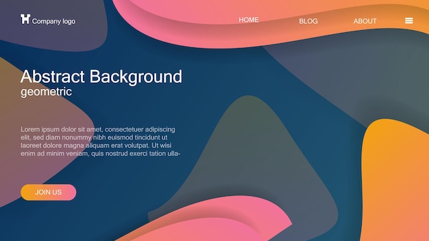 Vector landing page template design concept
