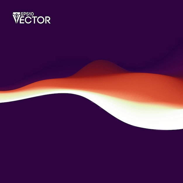 Vector vector landscape abstract gradient background color background texture landscape with fluid shapesmotion vector illustration eps 10