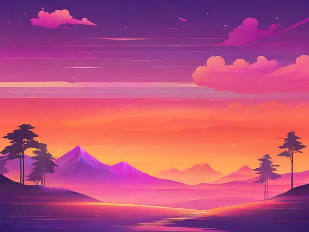 Vector Landscape wallpaper