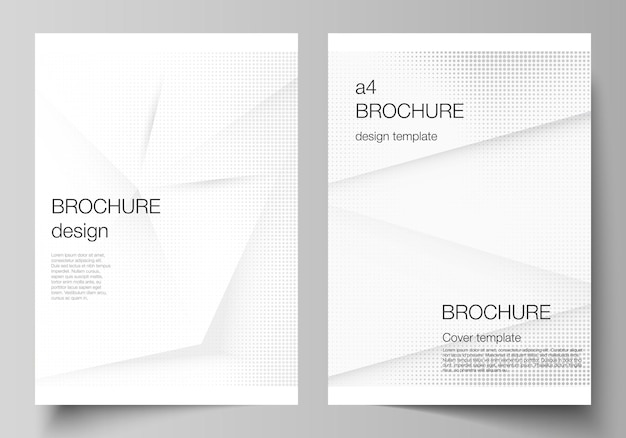Vector lay-out van een omslag mockups ontwerpsjablonen voor brochure flyer lay-out omslag ontwerp boekontwerp...