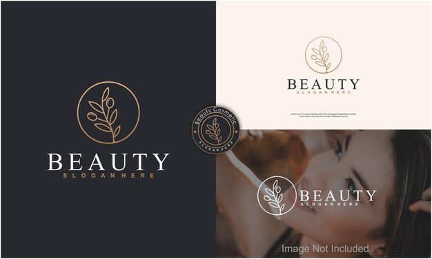 vector leaf oil logo design template