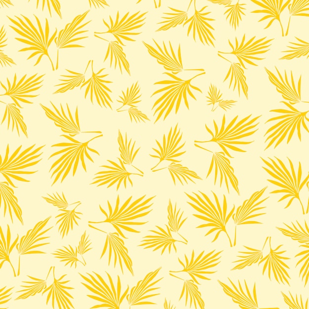 Vector Leaves Pattern Background 