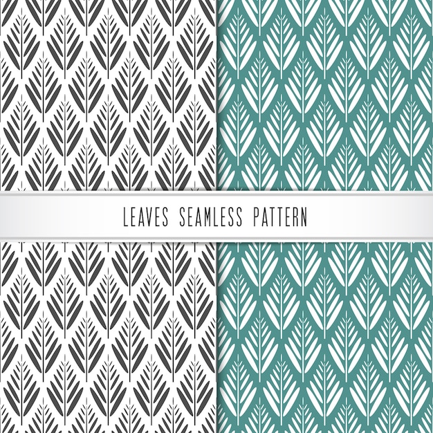 Vector leaves seamless pattern.