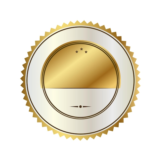 Vector vector lege gouden badge label premium knop