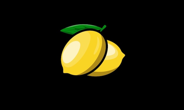 vector of lemon fruits logo