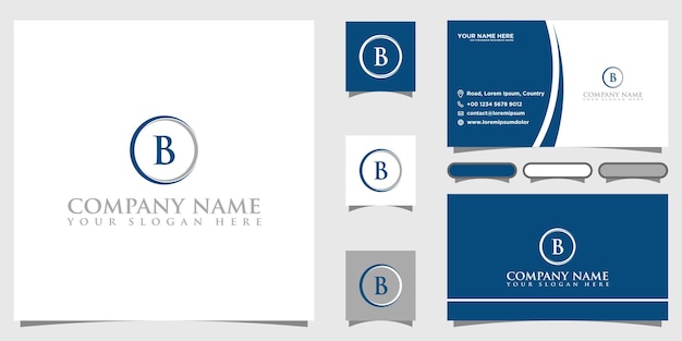 Vector Letter B cirkelstijl met Branding ontwerpen sjabloon Grafisch ontwerp pictogram symbool voor Business