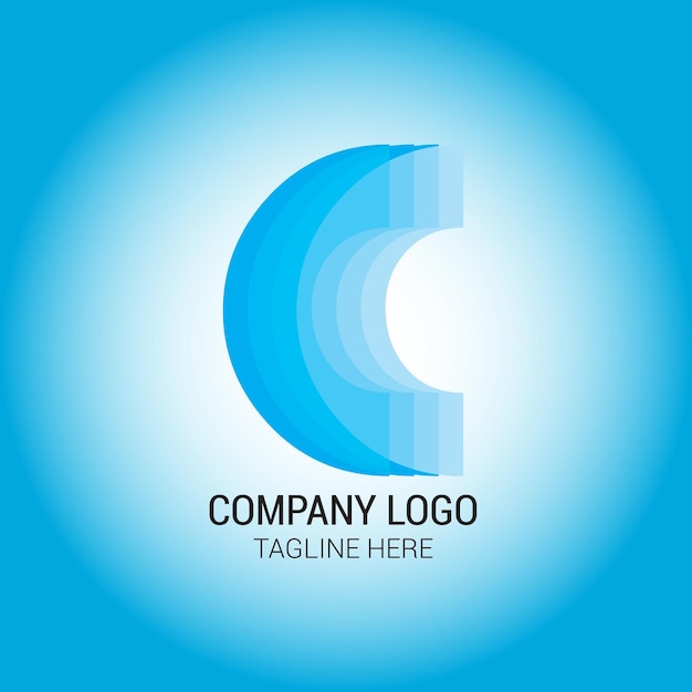 Vector vector letter c finance logo gradient