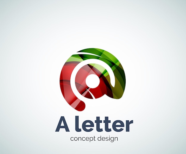 Vector A letter concept logo template