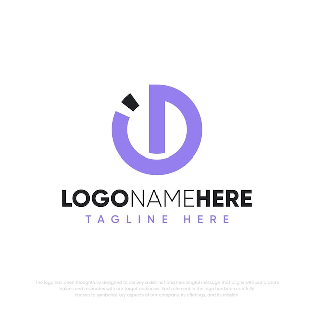 Vector vector letter d logo icon design template
