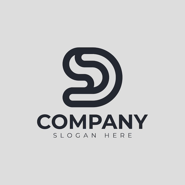 vector letter d logo premium template