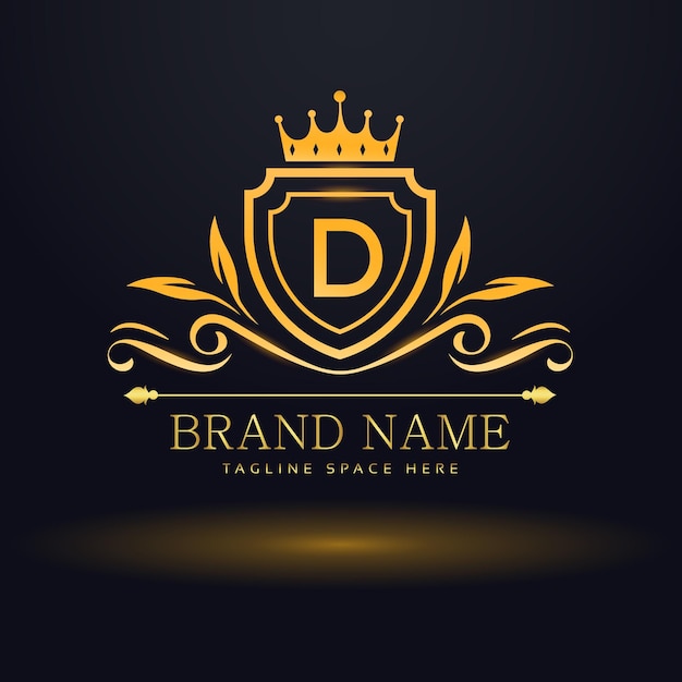 vector letter D luxury logo for your brand