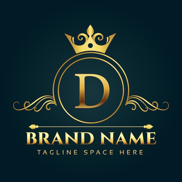 vector letter d royal luxury logo for your brand
