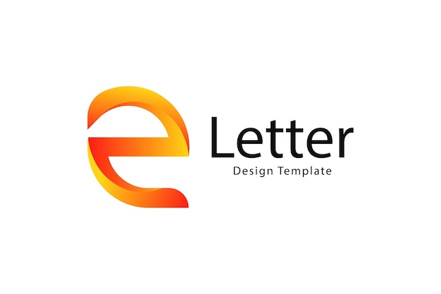 Vector vector letter e logo design template