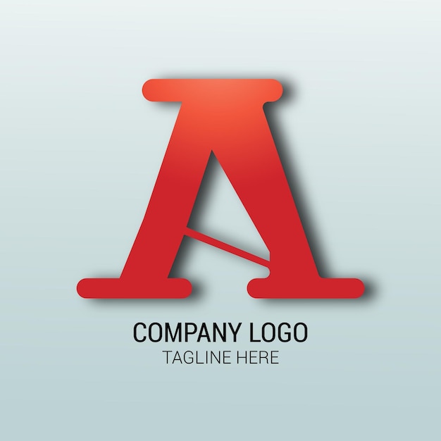Vector letter A finance logo gradient