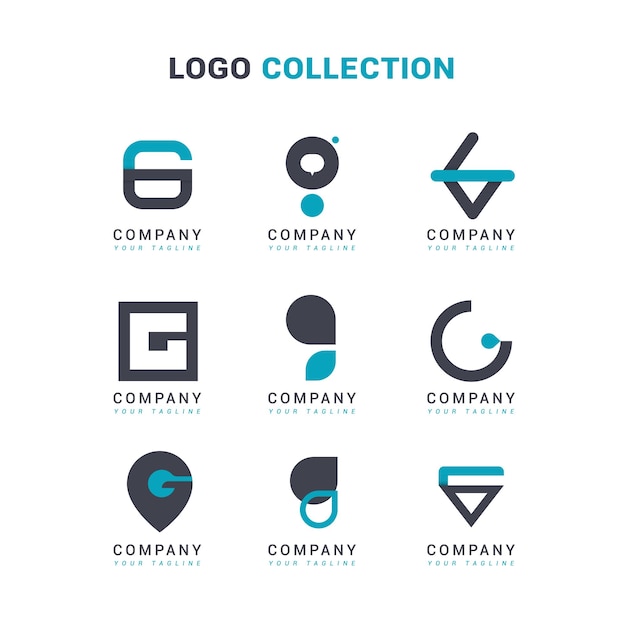 Vector vector letter g logo collection