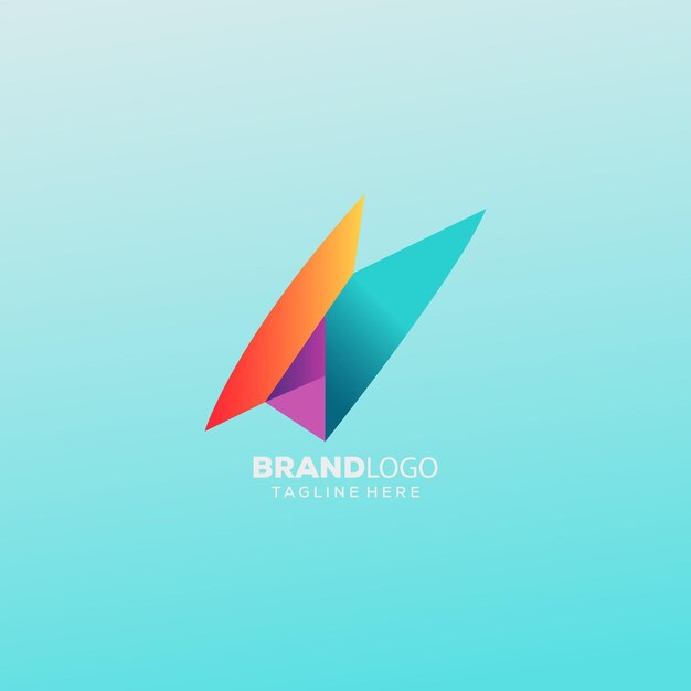 Vector letter logo design with a simple modern color for marketing