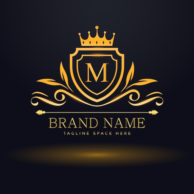 vector letter m luxury logo for your brand