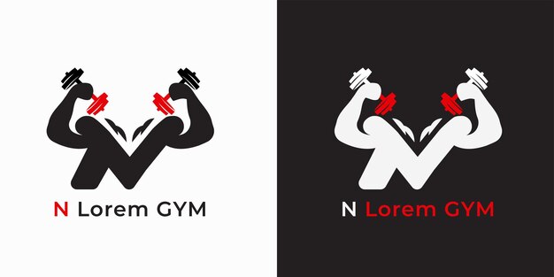 Vector vector letter n gym logo