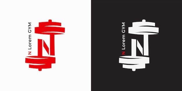 Vector vector letter n gym logo