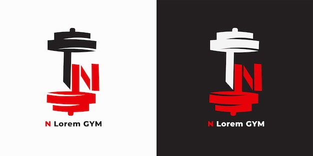 Vector vector letter n gym logo