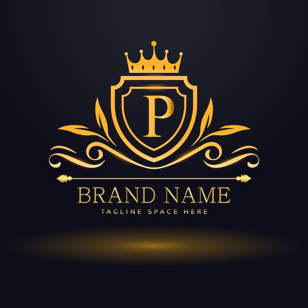 vector letter p luxury logo for your brand