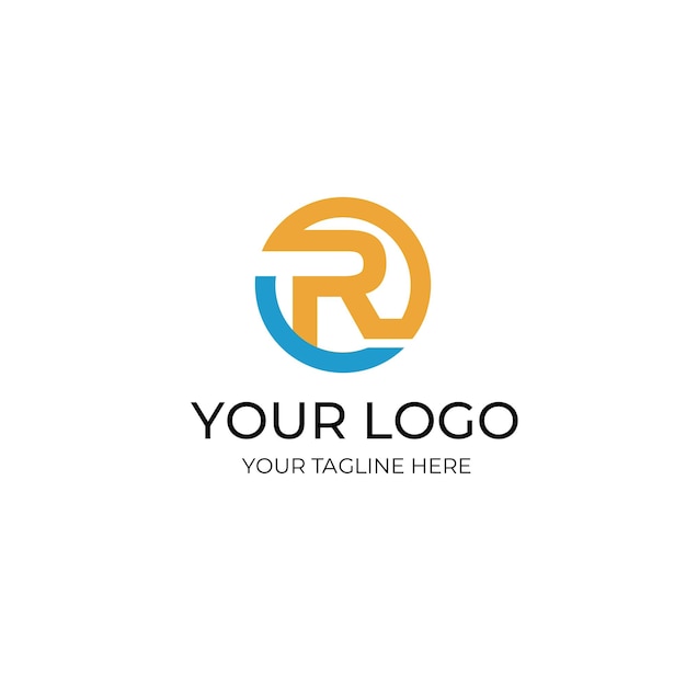 vector letter R-logo sjabloon