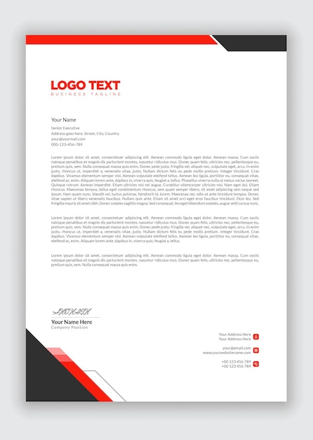 Vector Letterhead Template