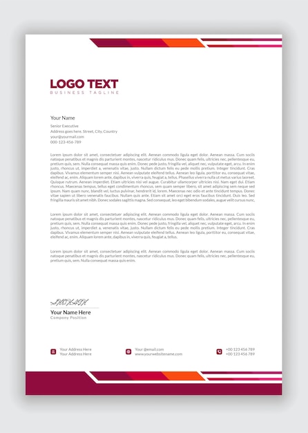 Vector Letterhead Template