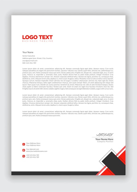 Vector Letterhead Template