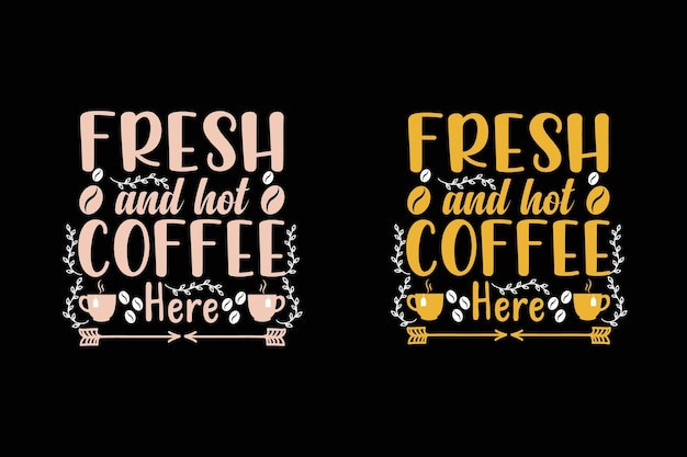 Poster con scritte vettoriali modello di caffè set di disegni di caffè citazioni di magliette di caffè