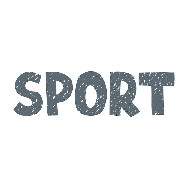 Lettere vettoriali sport