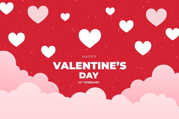 Vector vector liefde hartvormige decoratieve achtergrond valentijnsdag achtergrond