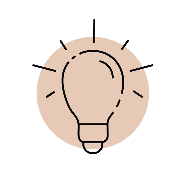 Premium Vector | Vector light bulb icon