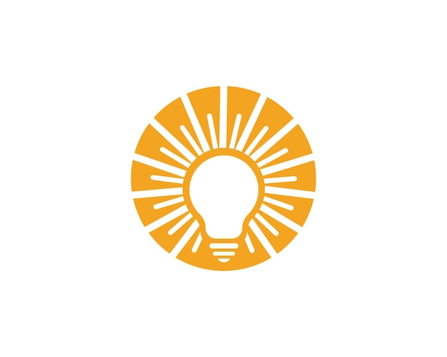 Vector light bulb symbol