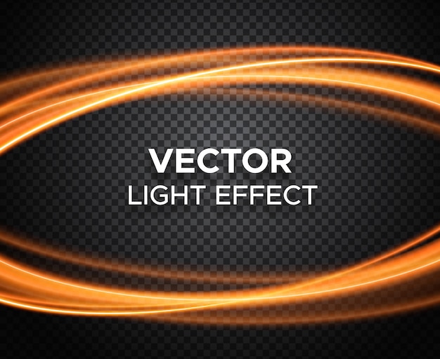 Vector light effect on checkered background