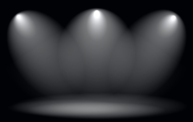 Vector vector light effect spotlight with transparent background