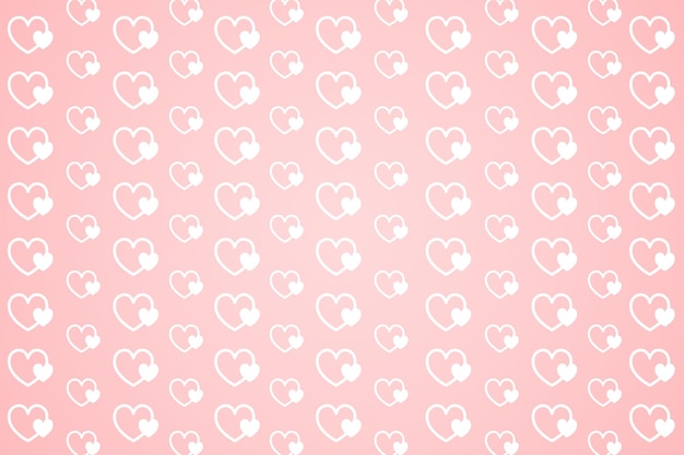 Vector light pink heart pattern