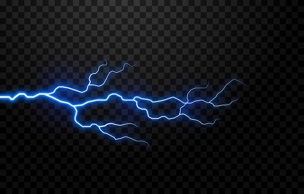 Vector lightning, lightning png, thunderstorm, lighting, flash. Natural phenomenon, light effect.