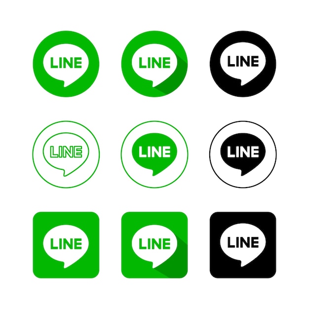 Vector line icon collection