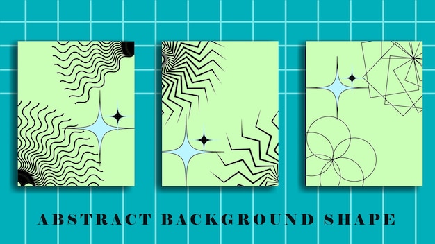 Vector line and shape abstract background