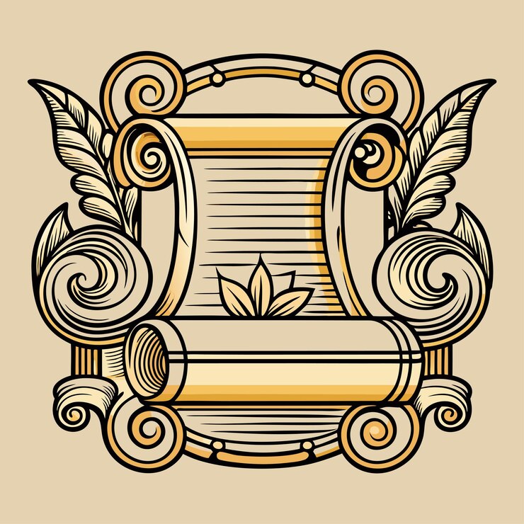 वेक्टर vector line vintage scroll items for ornate design