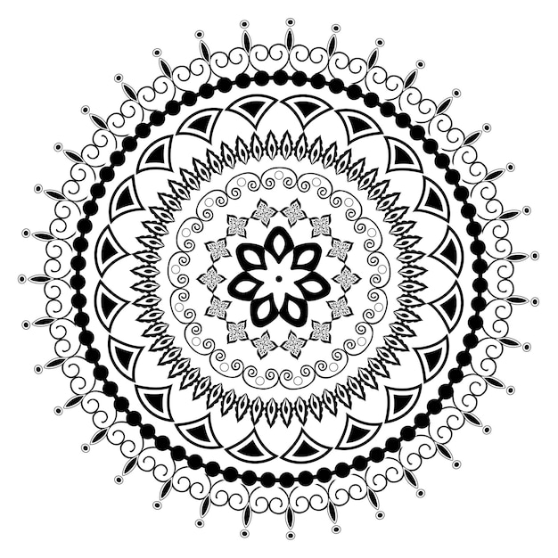 Vector vector lineal mandala background