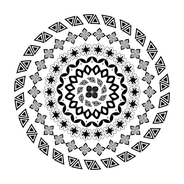 Vector vector lineal mandala background