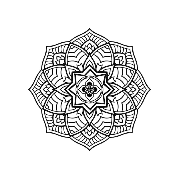 vector lineal mandala background