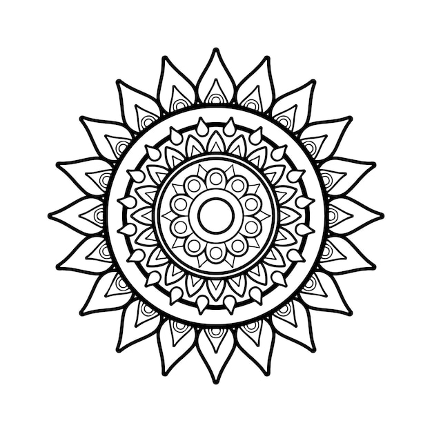 vector lineal mandala background