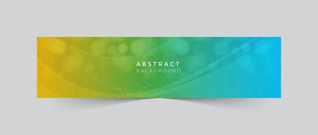 Vector vector linkedin banner gradient abstract background template design 22