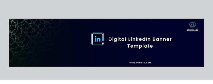 Vector vector linkedin banner premium cover template