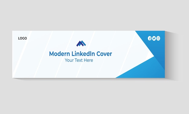 Vector vector linkedin omslag ontwerpsjabloon