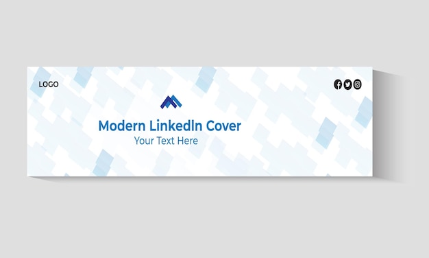 Vector vector linkedin omslag ontwerpsjabloon